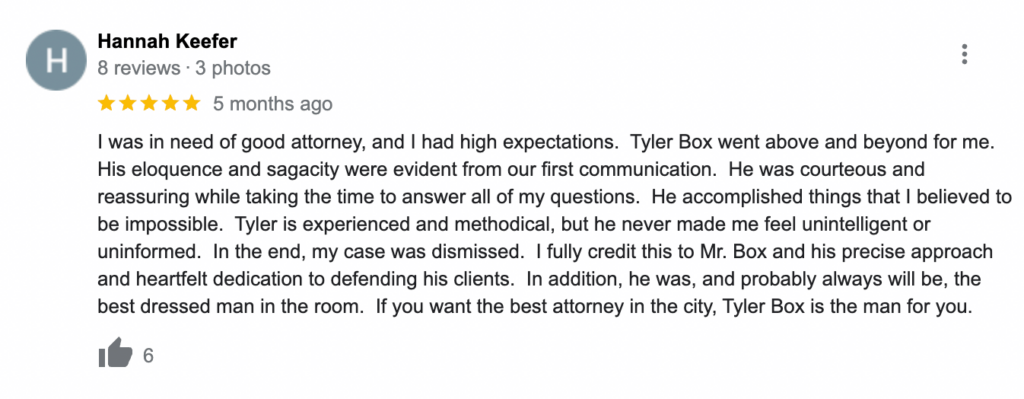 Overman Legal Group Google review
